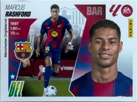 Cromo UF 20 Rashford (Barcelona)