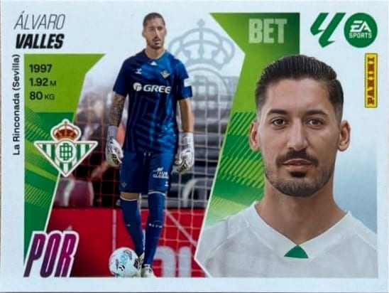 Cromo UF 21 Valles (Betis)